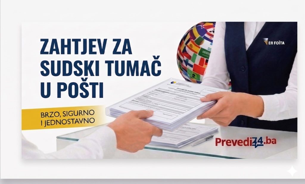 Usluge sudskih tumača od sada dostupne na šalterima BH Pošte u cijeloj BiH