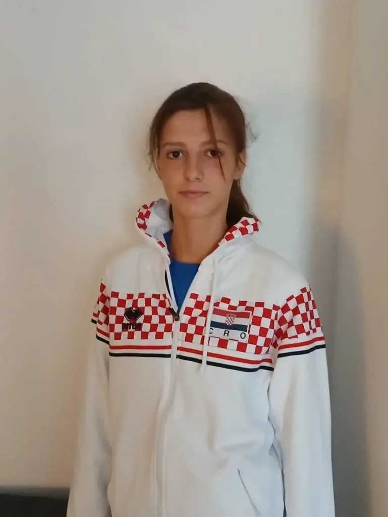 Članica OK Libero Ljubuški Katarina Zelić na pripremama U17 Odbojkaške reprezentacije Hrvatske