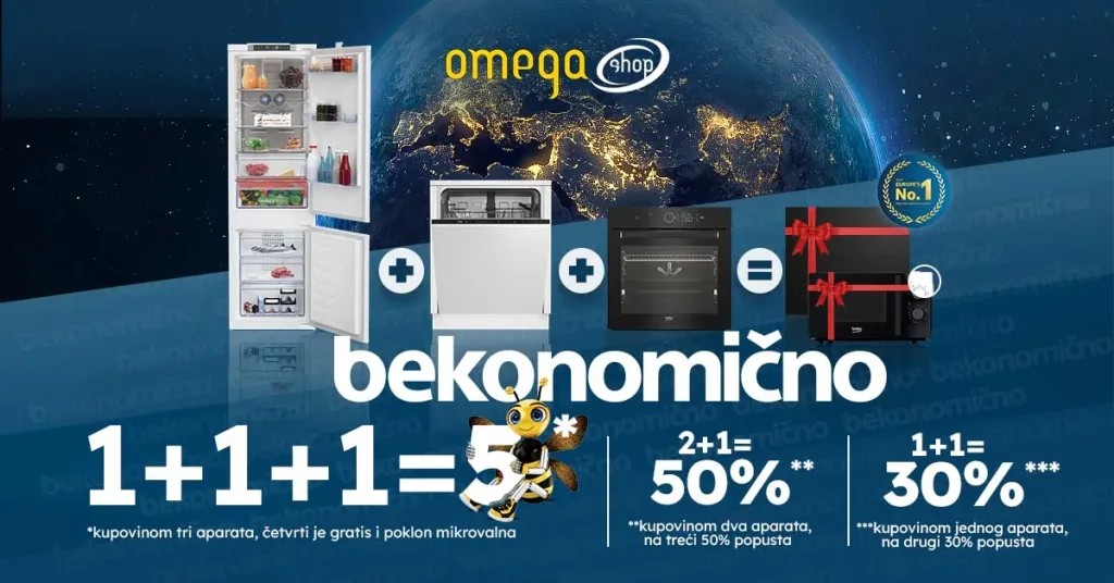 BEKOnomično u Omega shop: složite svoj Beko paket i ostvarite velike uštede