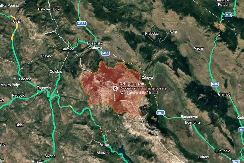 Noćašnja kiša ugasila požar kod Bosanskog Grahova