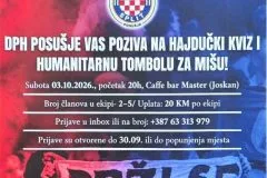 DPH Posušje uključuje se u veliku humanitarnu akciju za Mišu Sabljića iz Širokog Brijega “Sve za Mišu!”