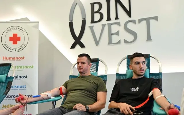 Akcija dobrovoljnog darivanja krvi u Binvestu