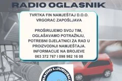 FIN namještaj Vrgorac zapošljava