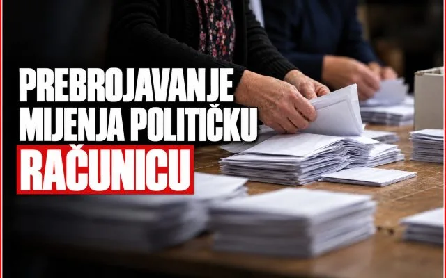 NOVE INFORMACIJE: HDZ BiH blizu osmog mandata, srpska lista samo devet glasova iznad izbornog praga
