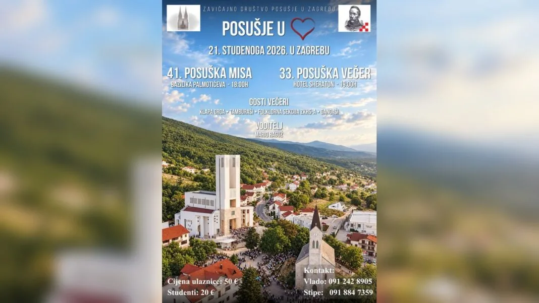 Poznat datum tradicionalnog susreta Posušana u Zagrebu