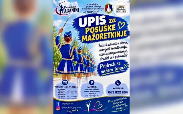 Posušje dobiva mažoretkinje: Kreću upisi za djevojke iz osnovnih i srednjih škola