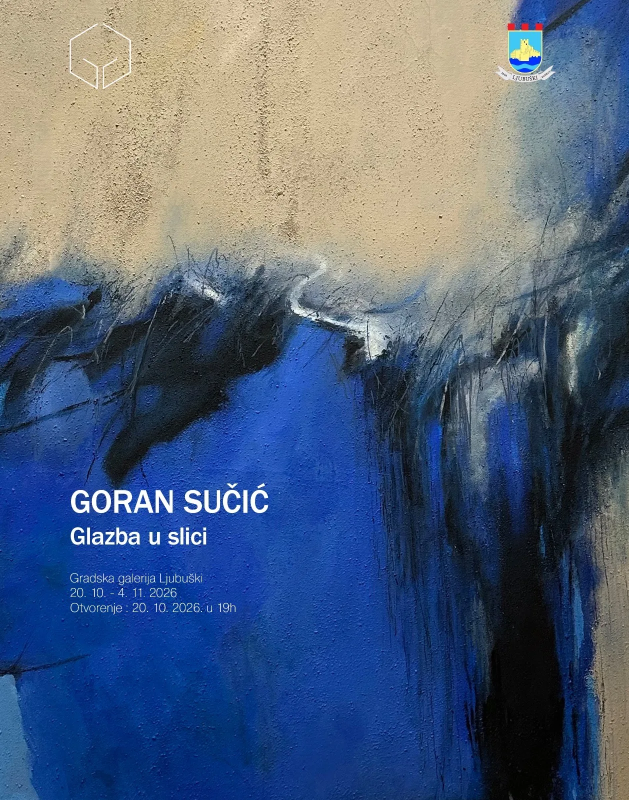 Gradska galerija Ljubuški: Izložba Gorana Sučića „Glazba u slici” u utorak 20.listopada