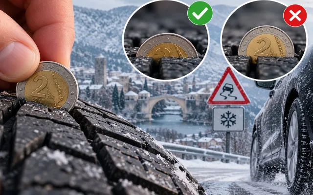 Kovanicom od 2 KM provjerite jesu li vam gume za bacanje
