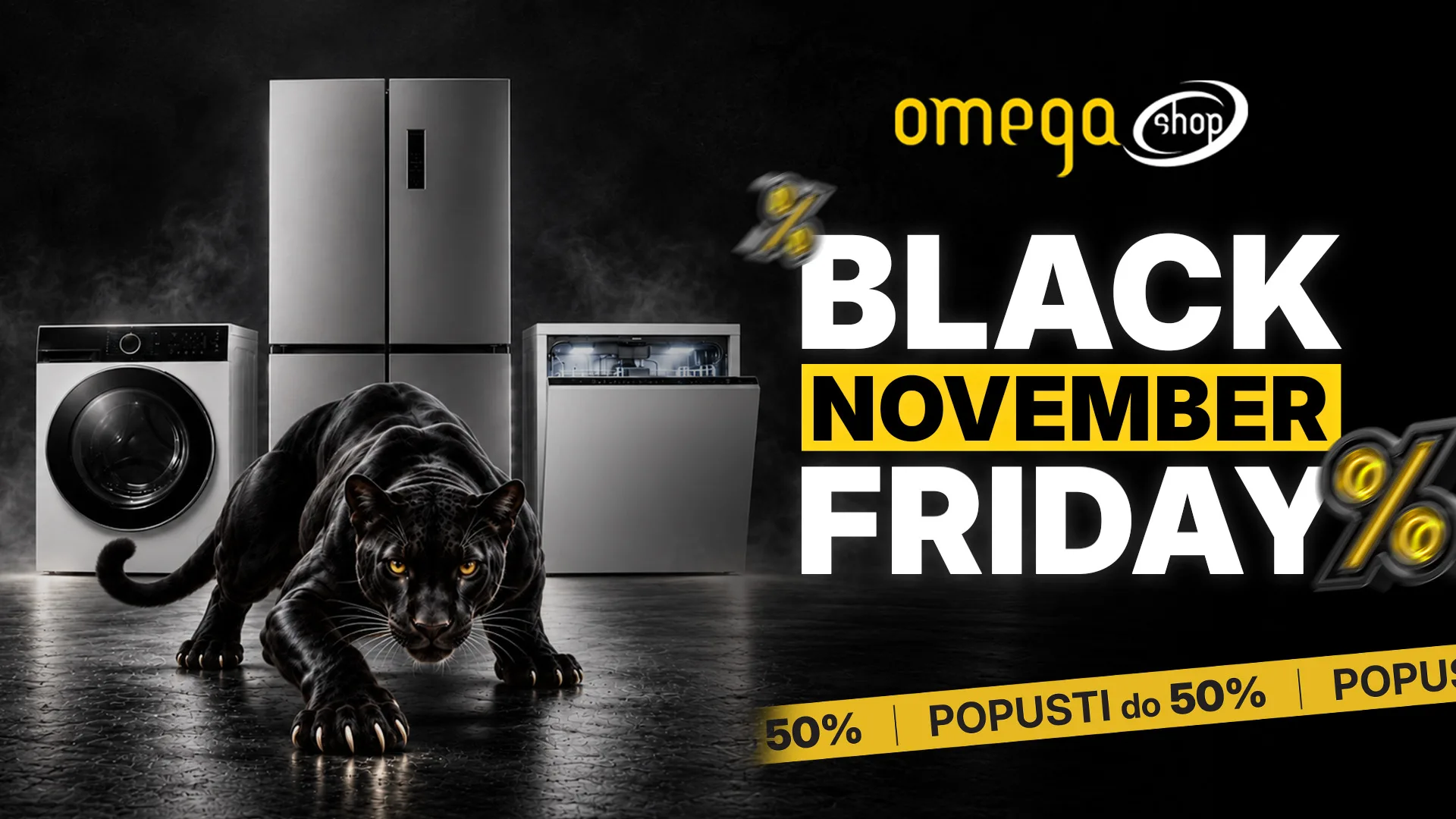BLACK NOVEMBER u Omega shop: Veliki popusti do 50% tokom cijelog novembra!