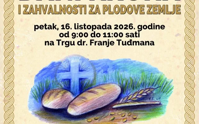 Najava: “Dani kruha i zahvalnosti za plodove zemlje”