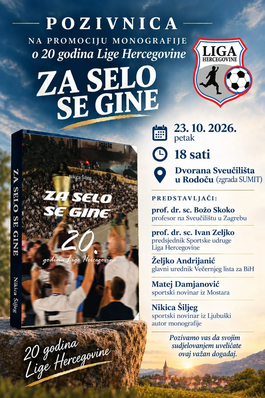 Najava: Predstavljanje monografije „Za selo se gine” autora Nikice Šiljega